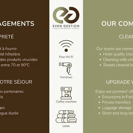 2#appart 6pers#2 Chambres#commerce#fullequipped#ac